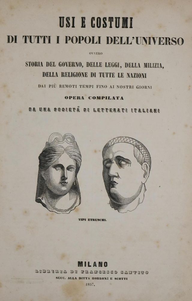 Große Abbildung Nr.2: 132-771 Usi e Costumi: (Mode und Trachten)