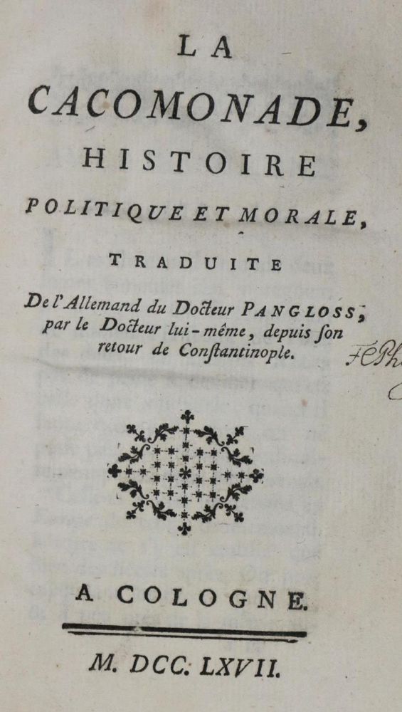 Große Abbildung Nr.1: 132-774 Linguet,S.N.H. (Pseud.: Pangloss).: (Syphilis)