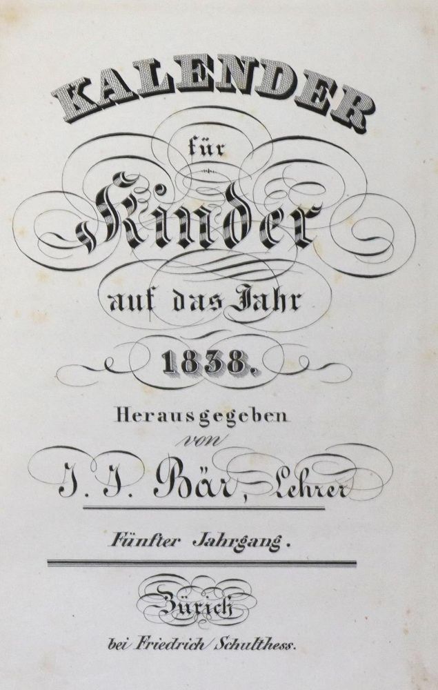 Große Abbildung Nr.1: 132-778 Bär,J.J. (Hrsg.).: (Kinder- und Jugendbücher)