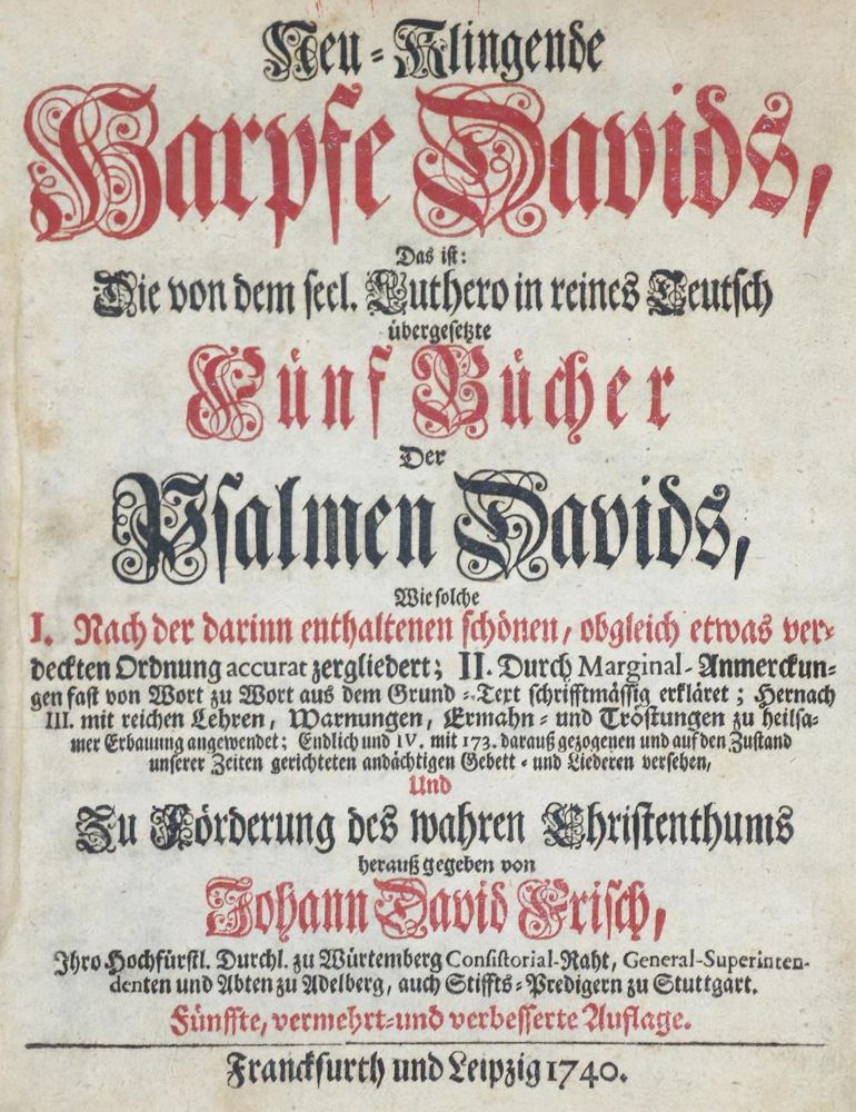 Große Abbildung Nr.1: 132-78 Frisch,J.D.: (Alte Drucke, Handschriften und Theologie)