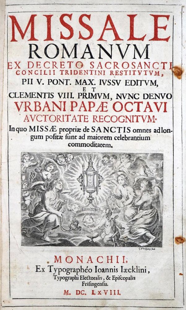 Große Abbildung Nr.1: 132-81 Missale Romanum: (Gesangbücher)