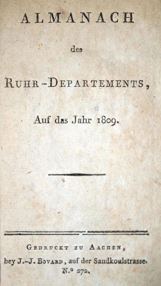 Große Abbildung Nr.1: 132-850 Almanach: (Almanache)