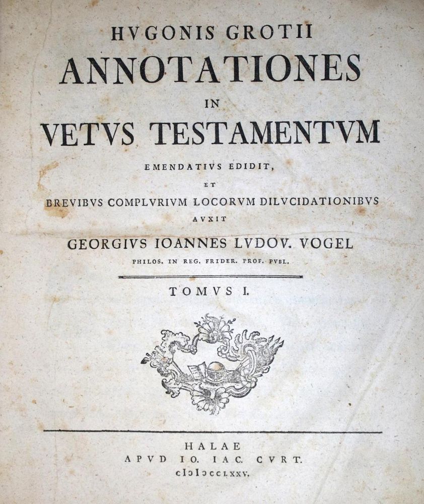 Große Abbildung Nr.1: 132-86 Grotius,H.: (Alte Drucke, Handschriften und Theologie)