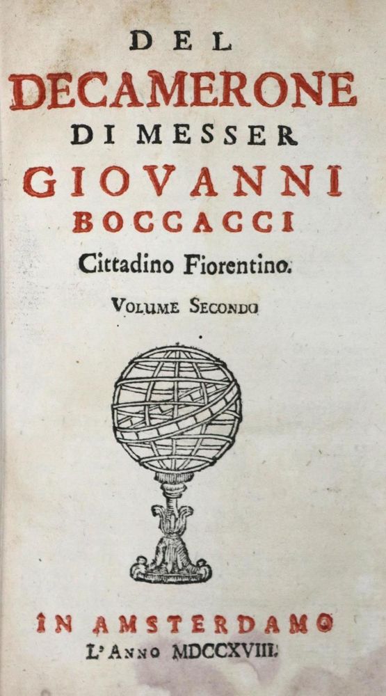 Große Abbildung Nr.1: 132-866 Boccaccio,G.: (Literatur und illustrierte Bücher bis 19.Jahrhundert)