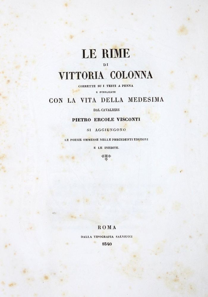Große Abbildung Nr.1: 132-878 Colonna,V.: (Literatur und illustrierte Bücher bis 19.Jahrhundert)