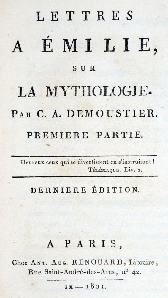 Große Abbildung Nr.1: 132-883 Demoustier,C.A.: (Literatur und illustrierte Bücher bis 19.Jahrhundert)