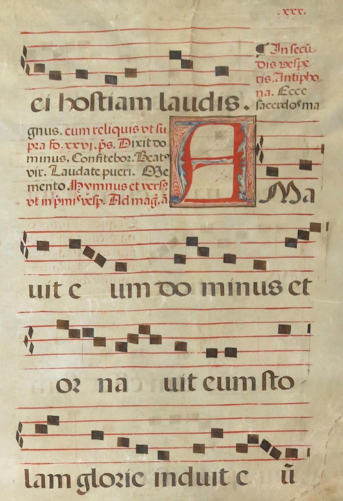 Große Abbildung Nr.1: 132-89 Antiphonar.: (Handschriften)