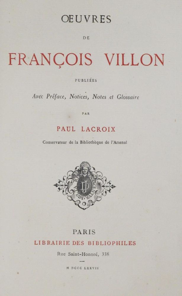 Große Abbildung Nr.1: 132-902 Villon,F.: (Einband)