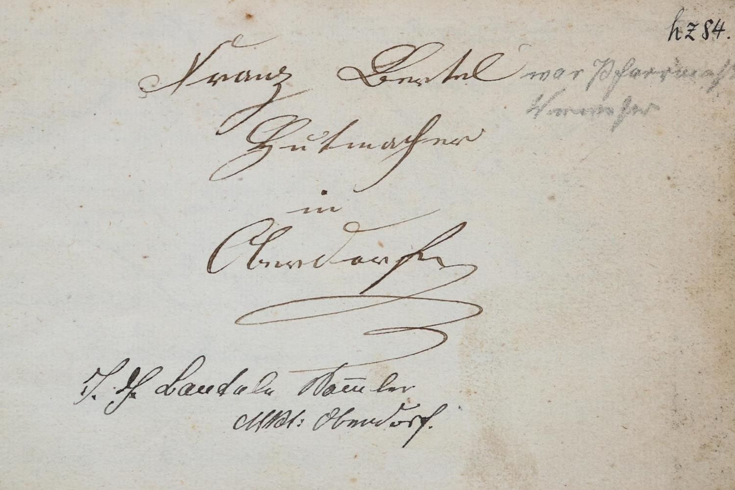 Große Abbildung Nr.1: 132-92 Bertel, Franz,: (Handschriften)