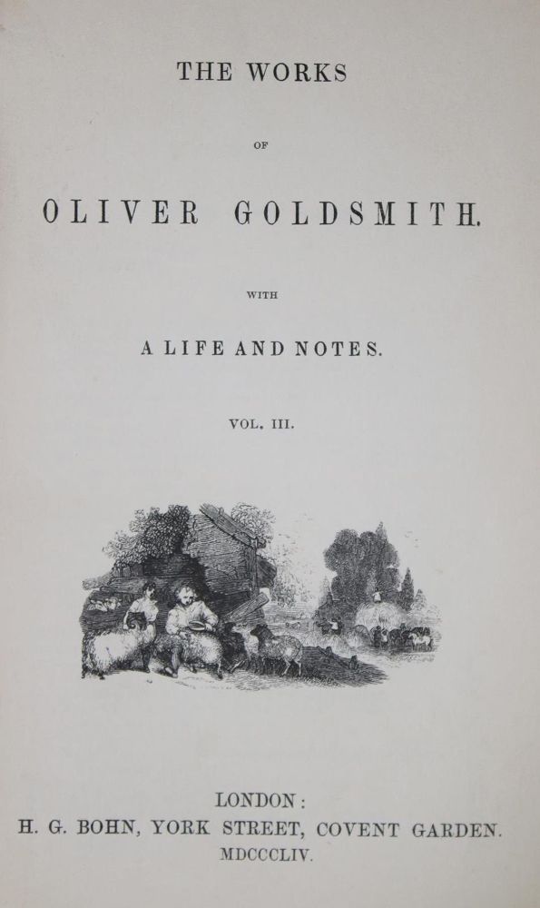 Große Abbildung Nr.1: 132-922 Goldsmith,O.: (Literatur und illustrierte Bücher bis 19.Jahrhundert)