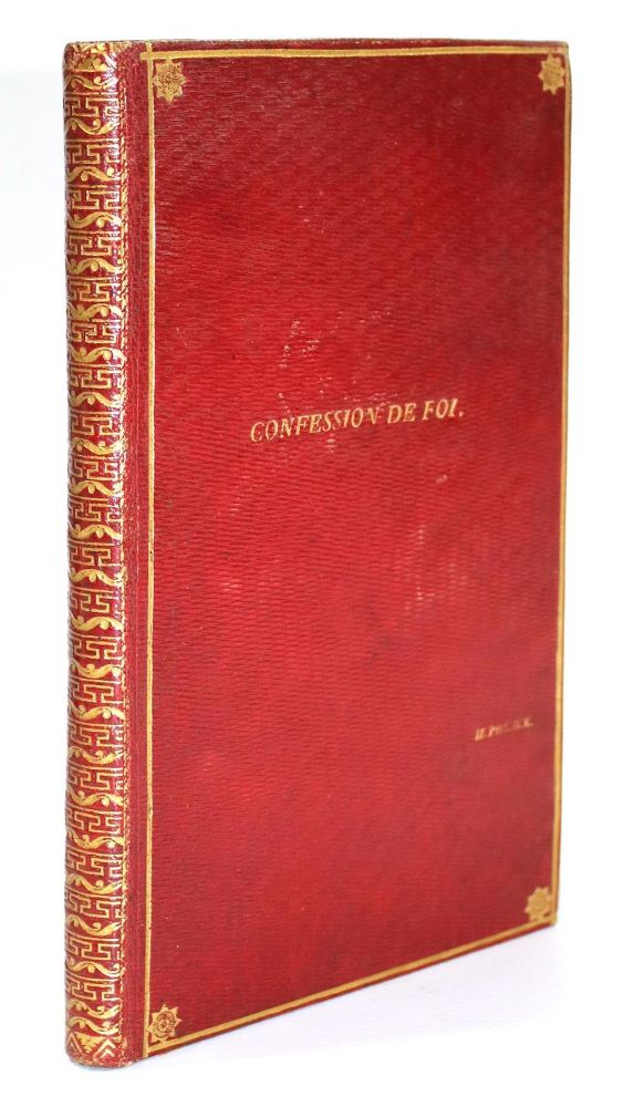 Große Abbildung Nr.1: 132-931 Confession de Foi: (Handschriften, Einband)