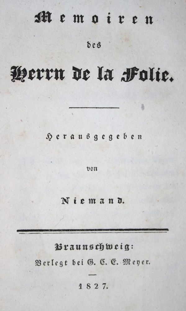 Große Abbildung Nr.1: 132-935 Niemand (Pseud.).: (Hauff)