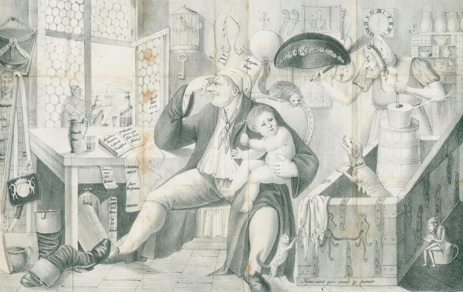 Große Abbildung Nr.1: 132-945 (Jassoy,D.L.).: (Literatur und illustrierte Bücher bis 19.Jahrhundert)