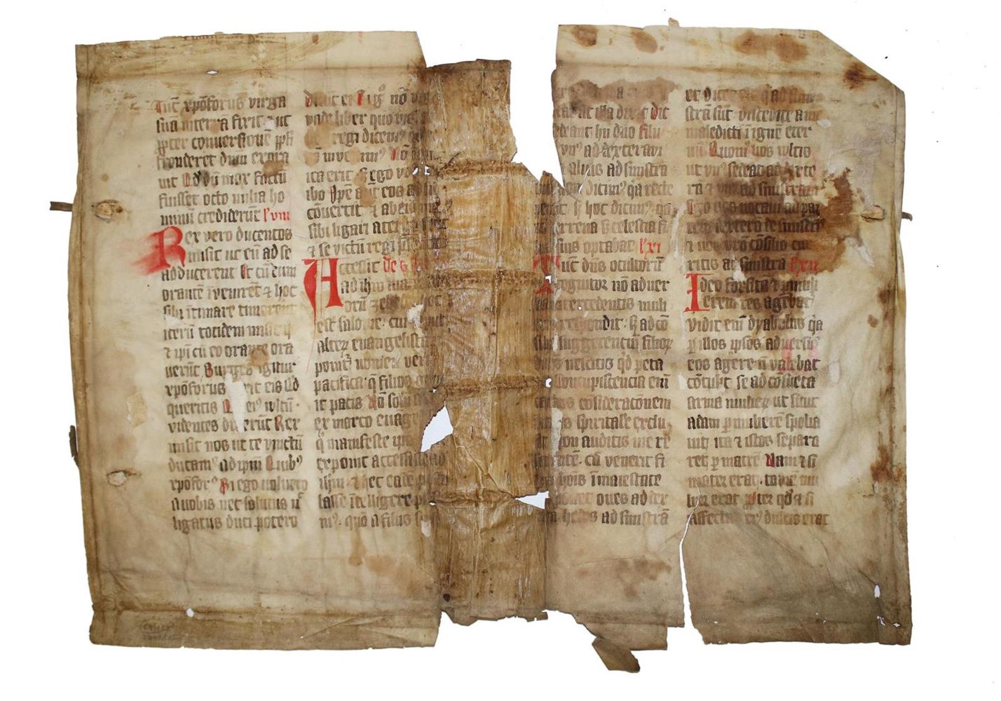 Große Abbildung Nr.1: 132-95 Einbandmakulatur.: (Handschriften)