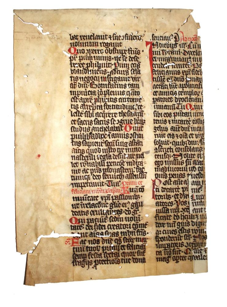 Große Abbildung Nr.3: 132-95 Einbandmakulatur.: (Handschriften)