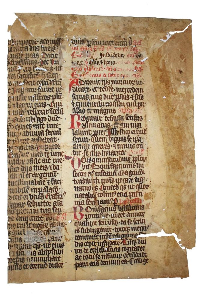 Große Abbildung Nr.4: 132-95 Einbandmakulatur.: (Handschriften)