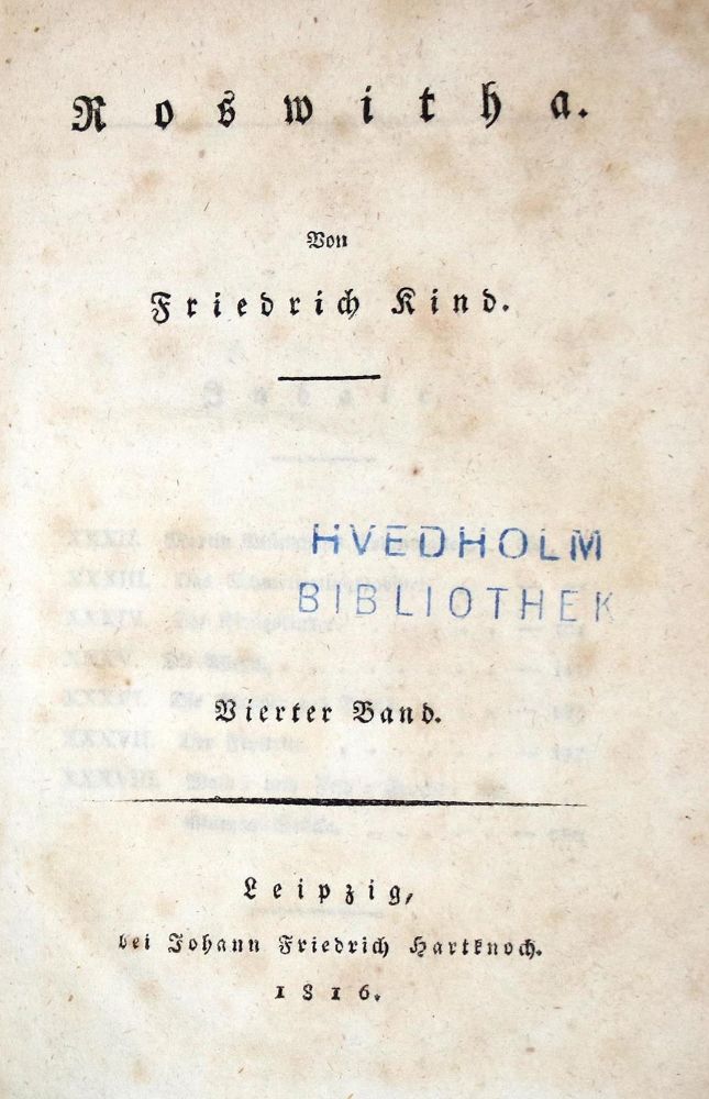 Große Abbildung Nr.2: 132-952 Kind,F.: (Literatur und illustrierte Bücher bis 19.Jahrhundert)