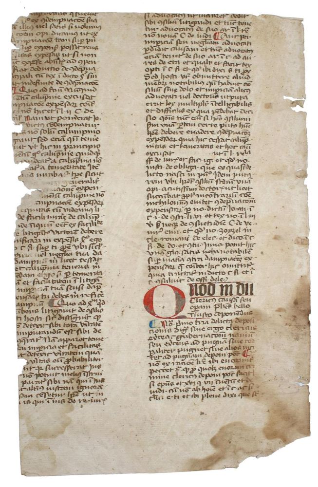 Große Abbildung Nr.1: 132-96 Einbandmakulatur.: (Handschriften)