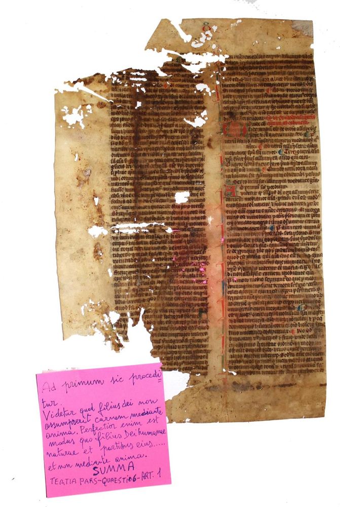 Große Abbildung Nr.2: 132-96 Einbandmakulatur.: (Handschriften)
