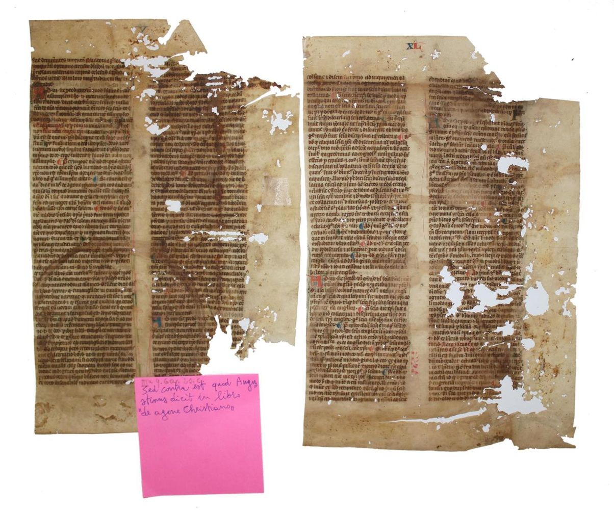 Große Abbildung Nr.3: 132-96 Einbandmakulatur.: (Handschriften)