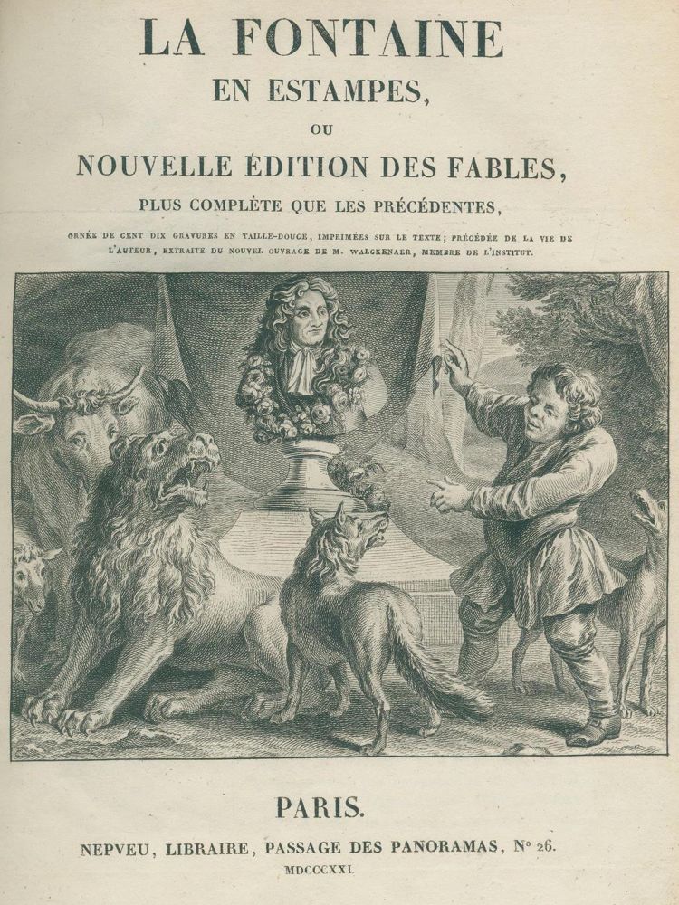 Große Abbildung Nr.1: 132-964 La Fontaine, (J.de.).: (Literatur und illustrierte Bücher bis 19.Jahrhundert)
