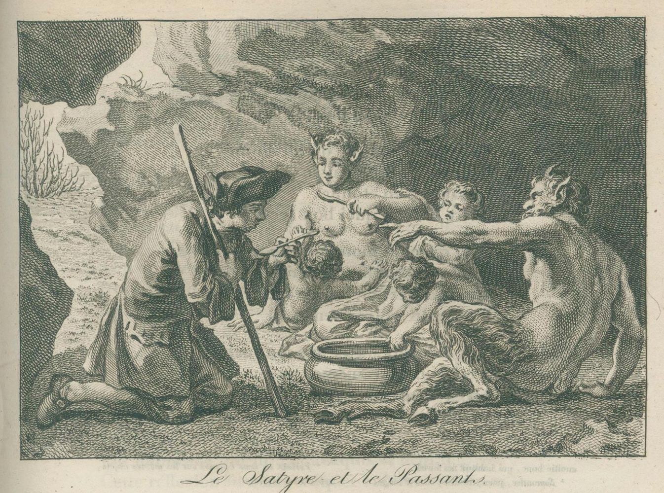 Große Abbildung Nr.2: 132-964 La Fontaine, (J.de.).: (Literatur und illustrierte Bücher bis 19.Jahrhundert)