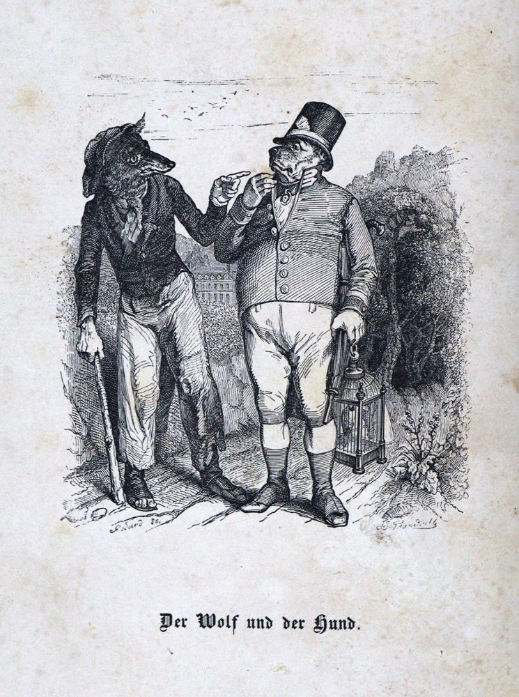 Große Abbildung Nr.2: 132-965 (La Fontaine,J.de).: (Literatur und illustrierte Bücher bis 19.Jahrhundert)