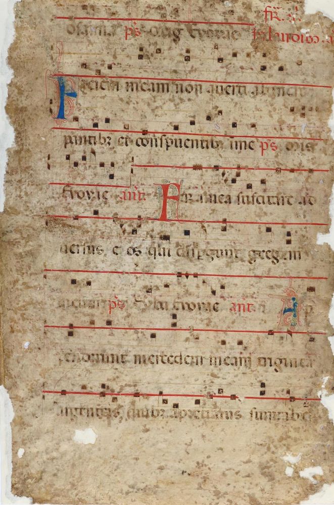 Große Abbildung Nr.1: 132-97 Einbandmakulatur.: (Handschriften)