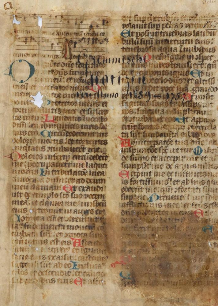 Große Abbildung Nr.23: 132-97 Einbandmakulatur.: (Handschriften)