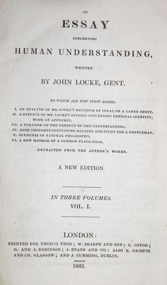 Große Abbildung Nr.1: 132-975 Locke,J.: (Literatur und illustrierte Bücher bis 19.Jahrhundert)