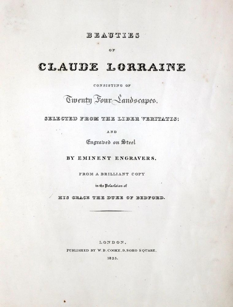 Große Abbildung Nr.1: 132-976 Lorraine,C. (d.i. C.Gellee).: (Literatur und illustrierte Bücher bis 19.Jahrhundert)