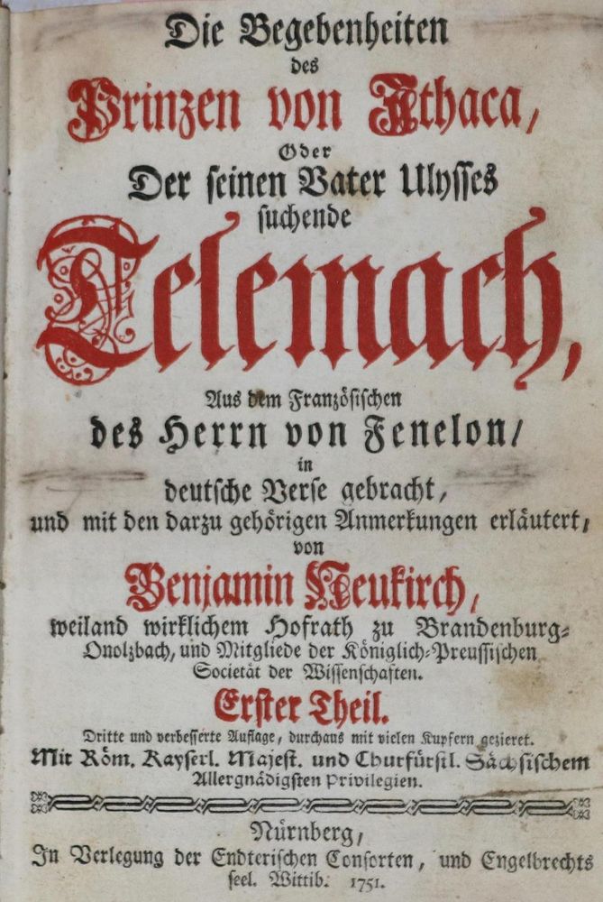 Große Abbildung Nr.1: 132-999 Neukirch,B.: (Literatur und illustrierte Bücher bis 19.Jahrhundert)