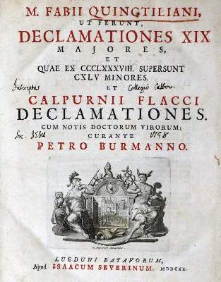 Bild Nr.1: 132-1009 Quintilianus,M.F.: (Literatur und illustrierte Bücher bis 19.Jahrhundert)