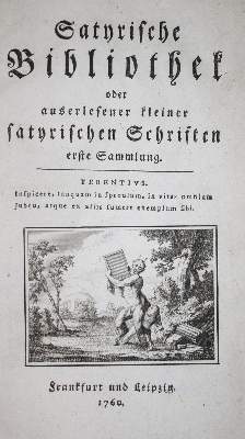 Bild Nr.1: 132-1030 Satyrische Bibliothek: (Literatur und illustrierte Bücher bis 19.Jahrhundert)