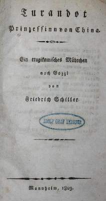 Bild Nr.1: 132-1036 Schiller,F.v.: (Literatur und illustrierte Bücher bis 19.Jahrhundert)