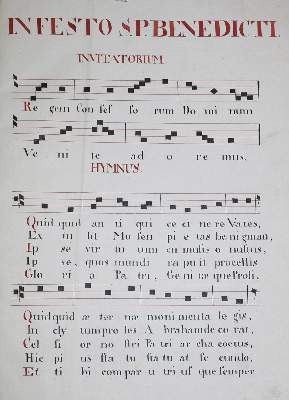 Bild Nr.1: 132-105 In Festo S.P. Benedicti.: (Handschriften)