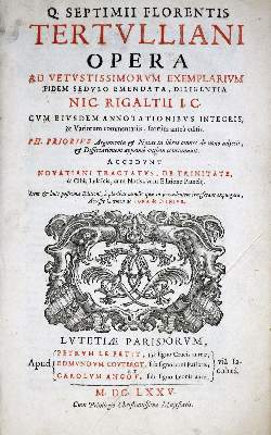 Bild Nr.1: 132-1052 Tertullianus,Q.S.F.: (Literatur und illustrierte Bücher bis 19.Jahrhundert)