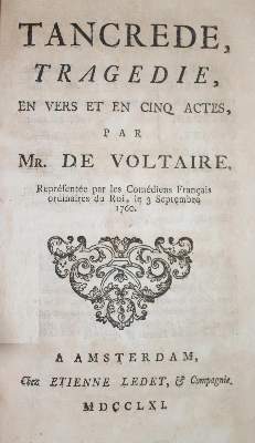 Bild Nr.1: 132-1058 Voltaire,(F.M.A.)de.: (Literatur und illustrierte Bücher bis 19.Jahrhundert)
