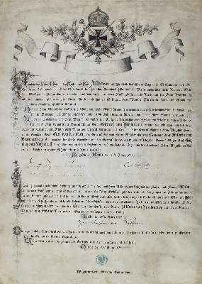 Bild Nr.1: 132-113 Urkunde: (Handschriften, Preußen)