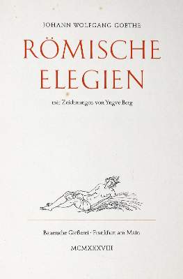 Bild Nr.1: 132-1139 Goethe,J.W.v.: (Literatur und illustrierte Bücher 20.Jahrhundert - Alte Literatur in modernen Ausgaben)