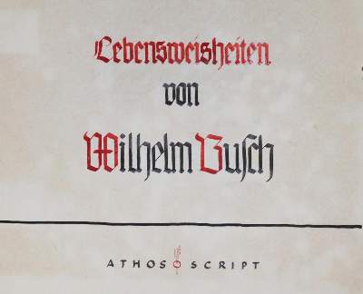 Bild Nr.2: 132-1156 Busch,W.: (Handschriften)