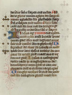 Bild Nr.1: 132-118 Niederdeutsches Stundenbuch.: (Handschriften, Stundenbuch)
