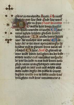 Bild Nr.2: 132-118 Niederdeutsches Stundenbuch.: (Handschriften, Stundenbuch)