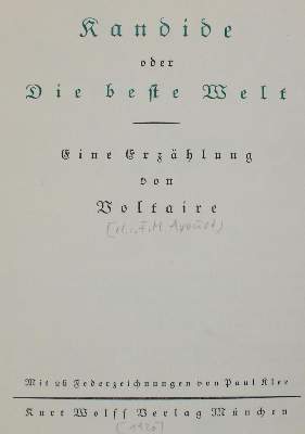 Bild Nr.2: 132-1187 Voltaire,F.M.A.de: (Klee)