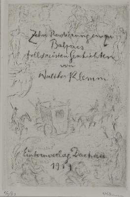 Bild Nr.3: 132-1190 Klemm,W.: (Literatur und illustrierte Bücher 20.Jahrhundert - Alte Literatur in modernen Ausgaben)