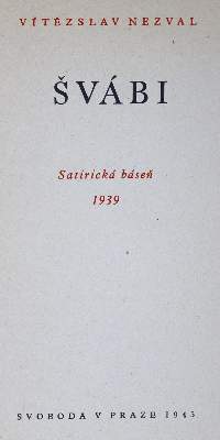 Bild Nr.1: 132-1223 Nezval,V.: (Literatur und illustrierte Bücher 20.Jahrhundert - Alte Literatur in modernen Ausgaben)