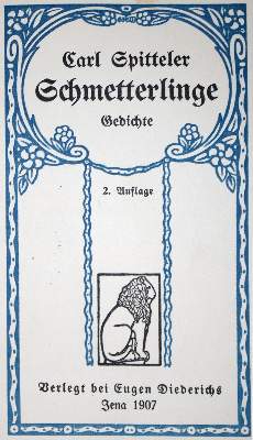Bild Nr.1: 132-1282 Spitteler,C.: (Literatur und illustrierte Bücher 20.Jahrhundert - Alte Literatur in modernen Ausgaben)