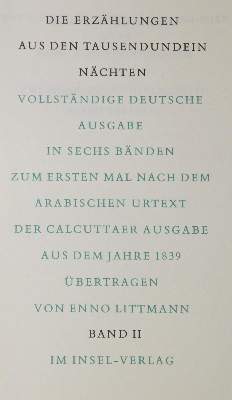 Bild Nr.1: 132-1291 Erzählungen, Die,: (Tausend und eine Nacht)