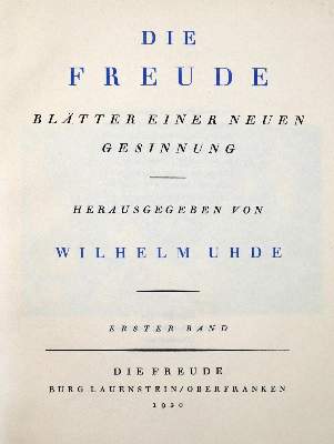 Bild Nr.1: 132-1293 Uhde,W. (Hrsg.).: (Literatur und illustrierte Bücher 20.Jahrhundert - Alte Literatur in modernen Ausgaben)
