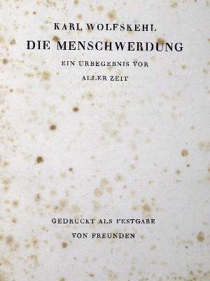 Bild Nr.1: 132-1308 Wolfskehl,K.: (Literatur und illustrierte Bücher 20.Jahrhundert - Alte Literatur in modernen Ausgaben)